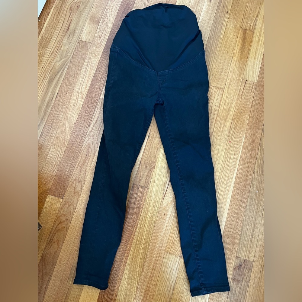 Over the belly - black Madewell maternity skinny jeans